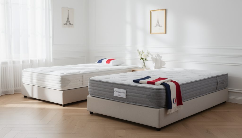 profitez d'offres exceptionnelles sur la literie avec 3 matelas 100% français. bénéficiez de 101 nuits d'essai pour un confort assuré et une qualité optimale.