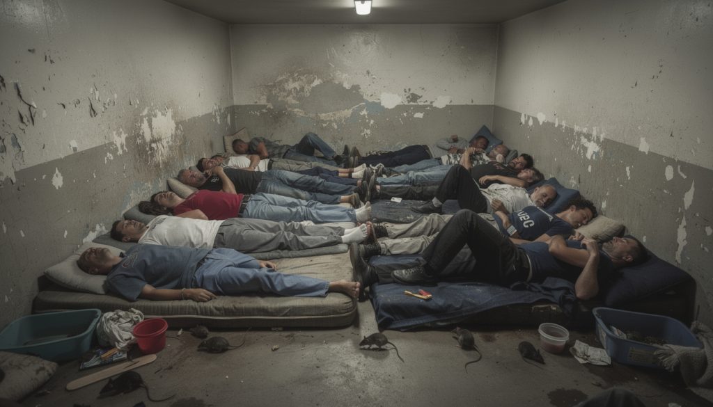découvrez le portrait alarmant de la prison de saint-brieuc, où la surpopulation atteint 239 %, avec des conditions de vie précaires incluant la présence de rats et des détenus forcés de dormir sur des matelas au sol.